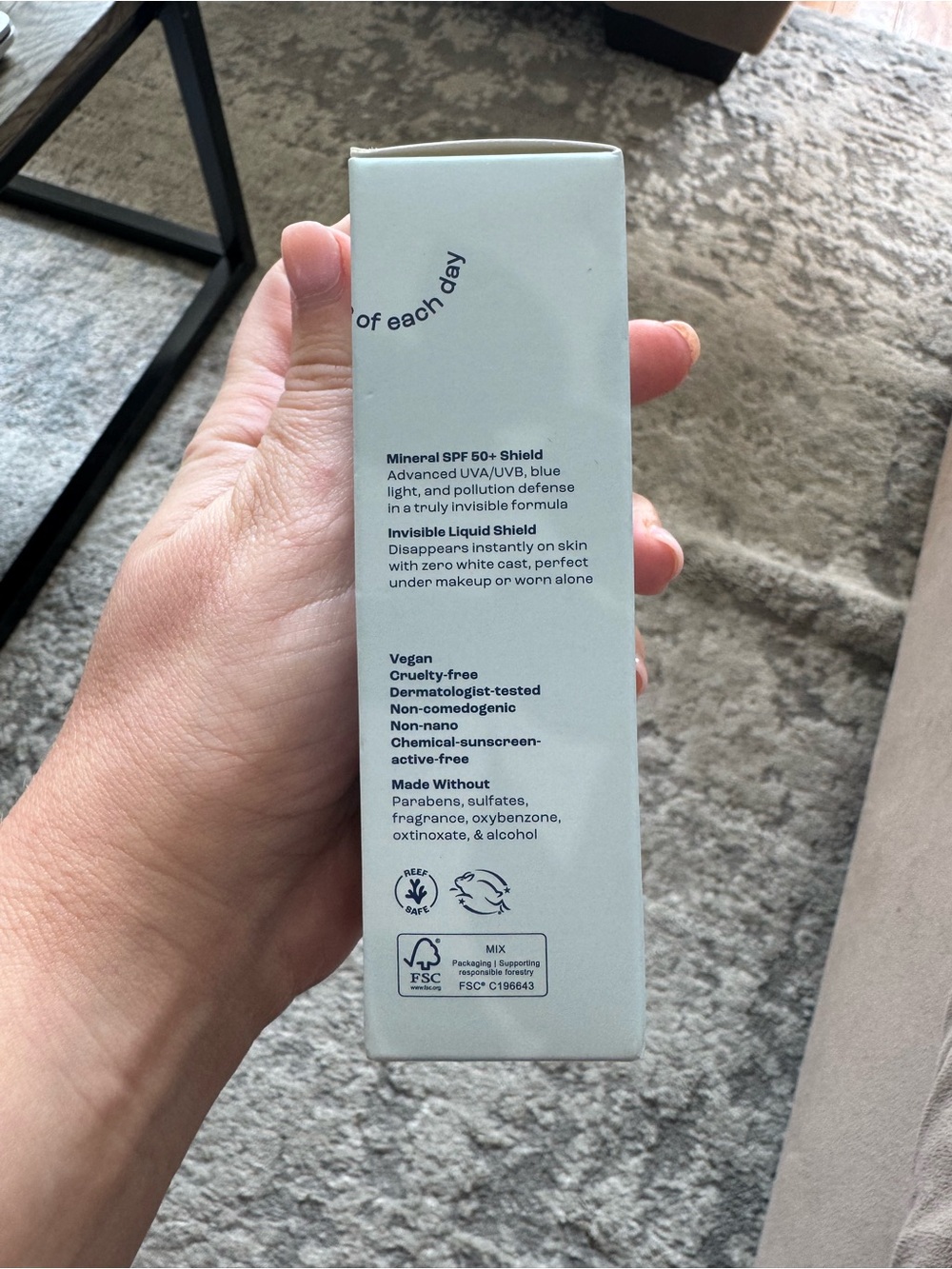 SunDay Invisible Finish Mineral Face Serum SPF 50+ — Light Blue - Picture 2 of 6